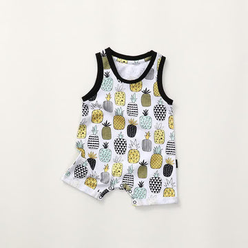 Baby Pineapple Sleeveless Romper