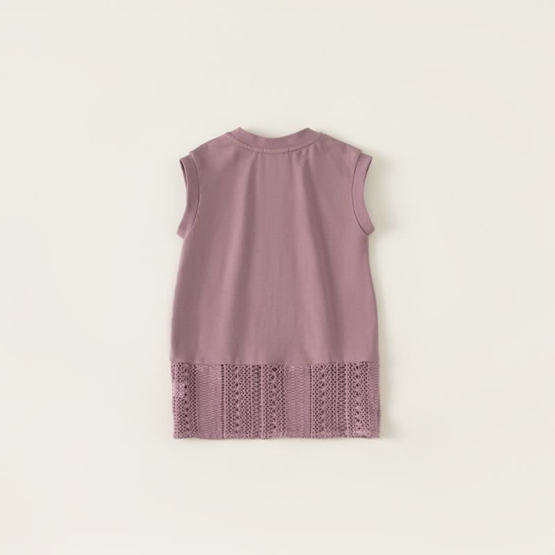 Toddler Girl Hollow Out Sleeveless Dress