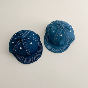 Solid Color Denim Baseball Cap