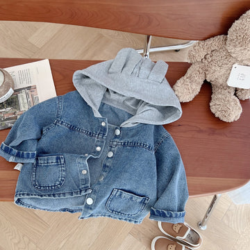 Baby Toddler Denim Hooded Jacket