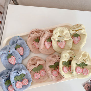 Baby Strawberry Cherry Patch Floor Socks