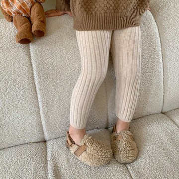 Toddler Solid Color Ribbed Leggings