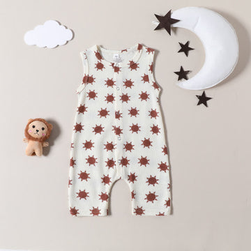Baby Sunshine Waffle Cozy Romper