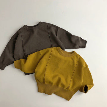 Toddler Solid Color Casual Knitted Sweater