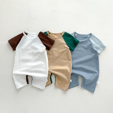 Baby Color Block Loose Romper