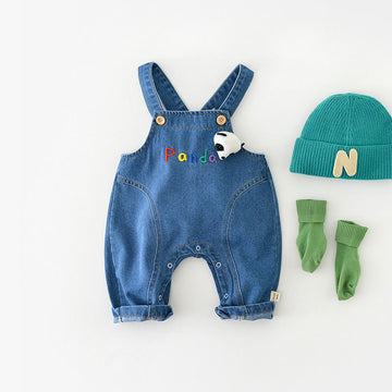 PANDA Baby Denim Overalls