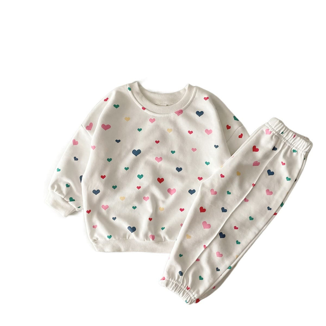 Baby Cute Multicolor Heart 2 Pieces Set