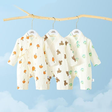 Baby Dino Bear Newborn Seamless Casual Romper