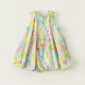 Toddler Girl Flower A Line Sleeveless Dress