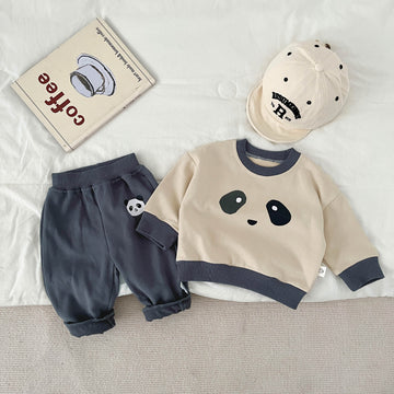 Baby Cute Panda Sweatsuit 2 Pieces Set