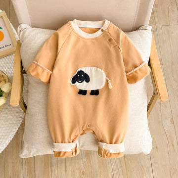Baby Cute Sheep Patch Romper