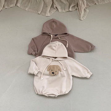 Baby Dog Hooded Casual Bodysuit