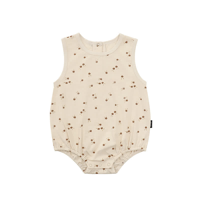 Baby Animal Sleeveless Crew Neck Bodysuit