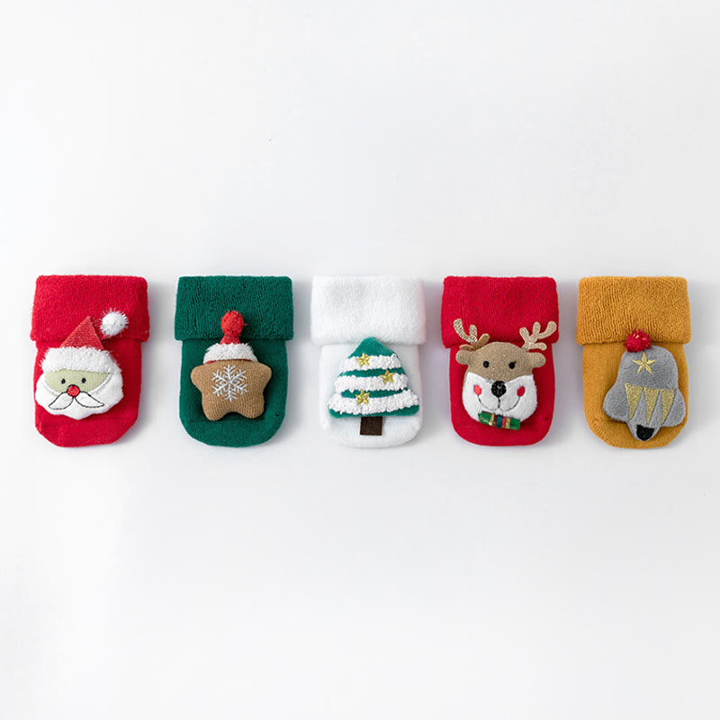 Christmas 3D Cartoon Fleece Socks