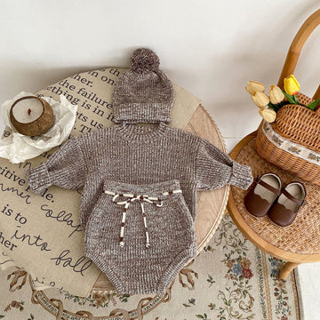 Baby Knitted Color Mixture Lovely 2 Pieces Set