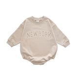 NEW YORK Baby Loose Bodysuit Sweatsuit