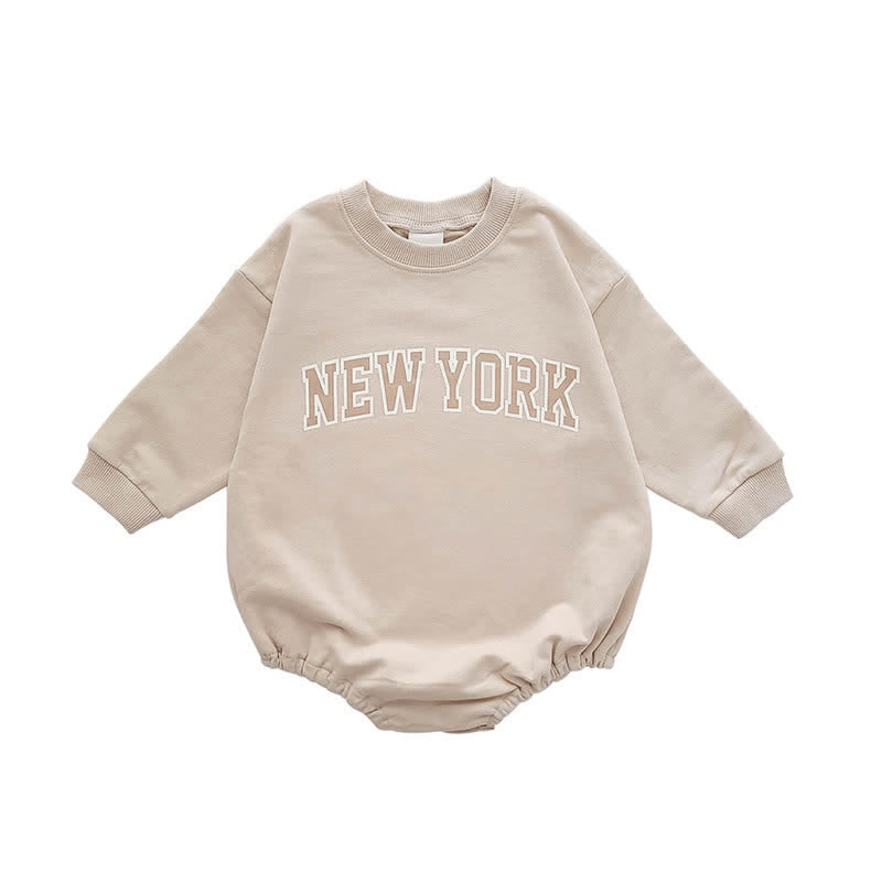 NEW YORK Baby Loose Bodysuit Sweatsuit