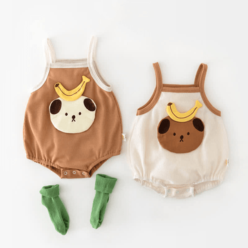 Baby Bear Banana Strap Bodysuit