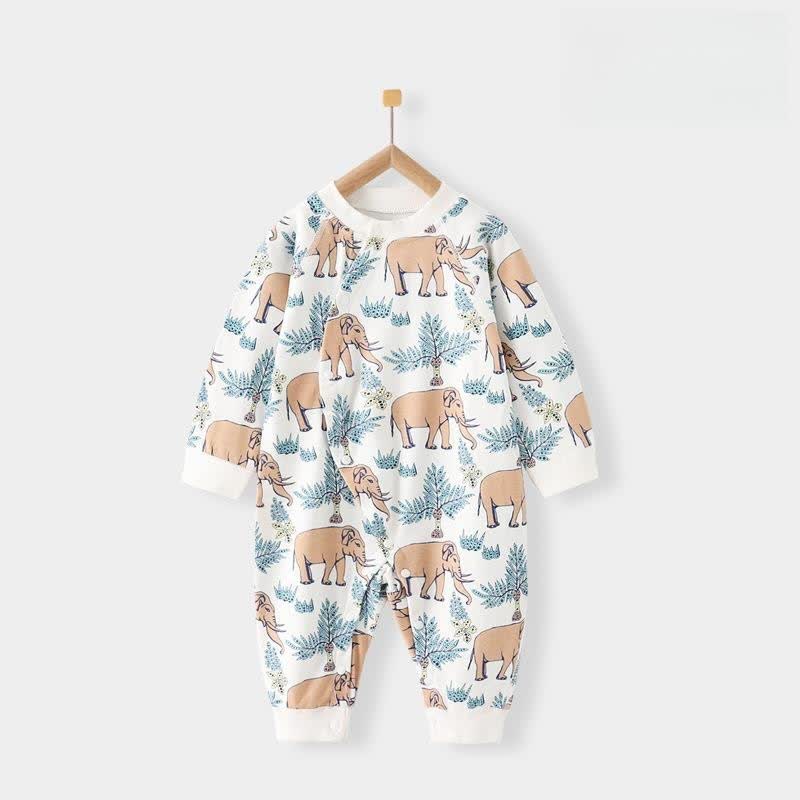 Baby Elephant Bunny Newborn Seamless Casual Romper