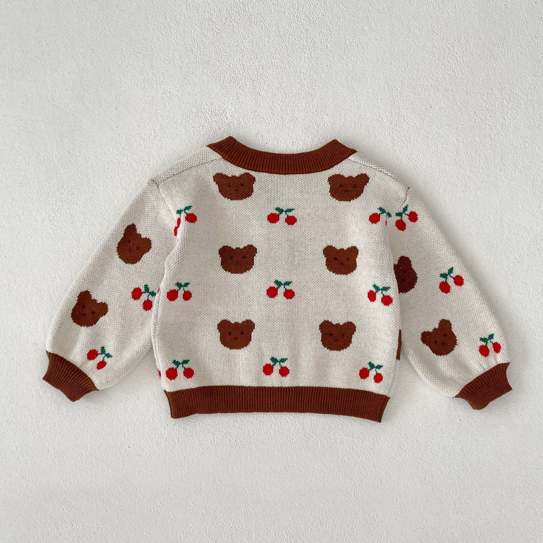 Baby Bear Cherry Knitted Cardigan