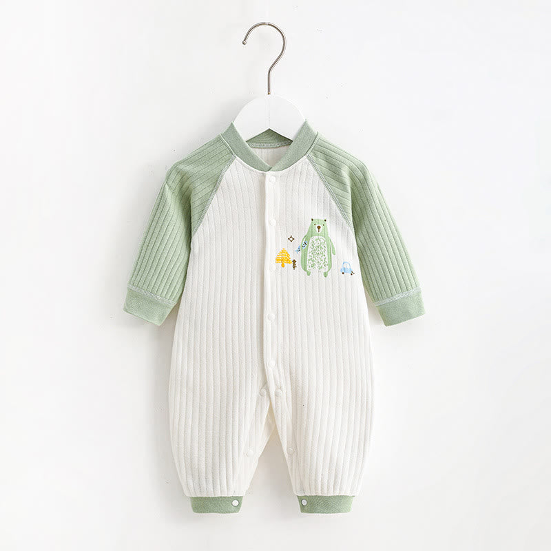 Baby Bear Green Romper