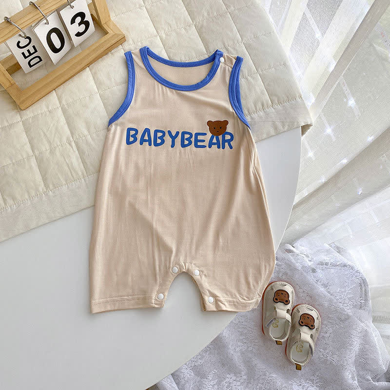 BABY BEAR Sleeveless Pajamas Romper
