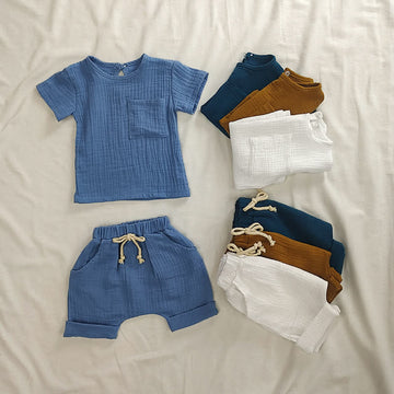 Baby Tee and Binding Shorts Set