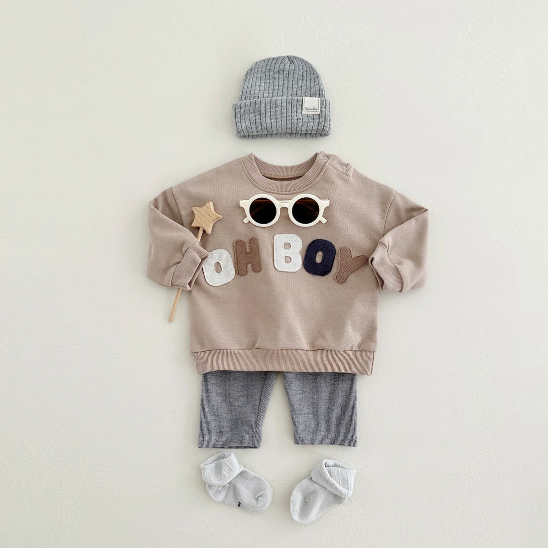OH BOY Baby Sweatshirt and Pants Set