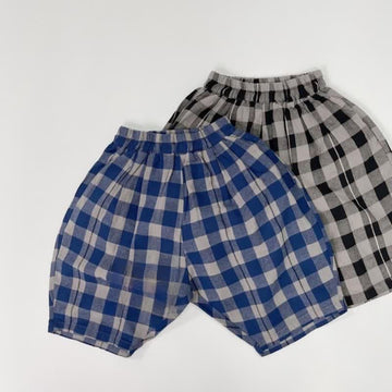 Toddler Boy Plaid Linen Capri Pants