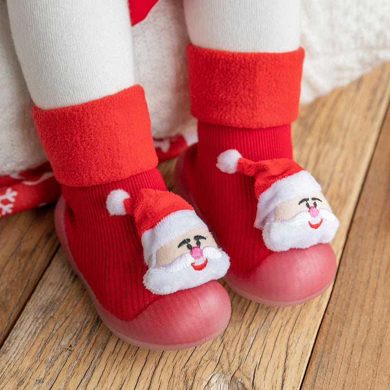Non-Slip Baby Sock Shoes - Christmas