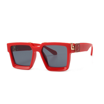 Elegant Oversize Gradient Vintage Square Sunglasses