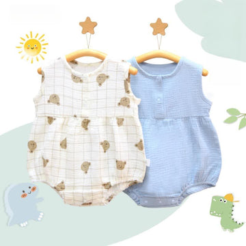 Baby Bear Plaid Pajamas Bodysuit