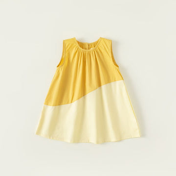 Toddler Girl Color Block Sleeveless Dress