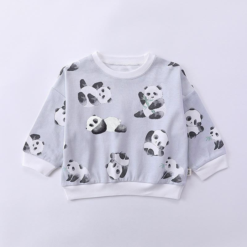 Baby Animal Leaf Flower Sweatsuit 2 Pieces Set