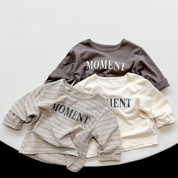 MOMENT Toddler Striped Loose Shirt