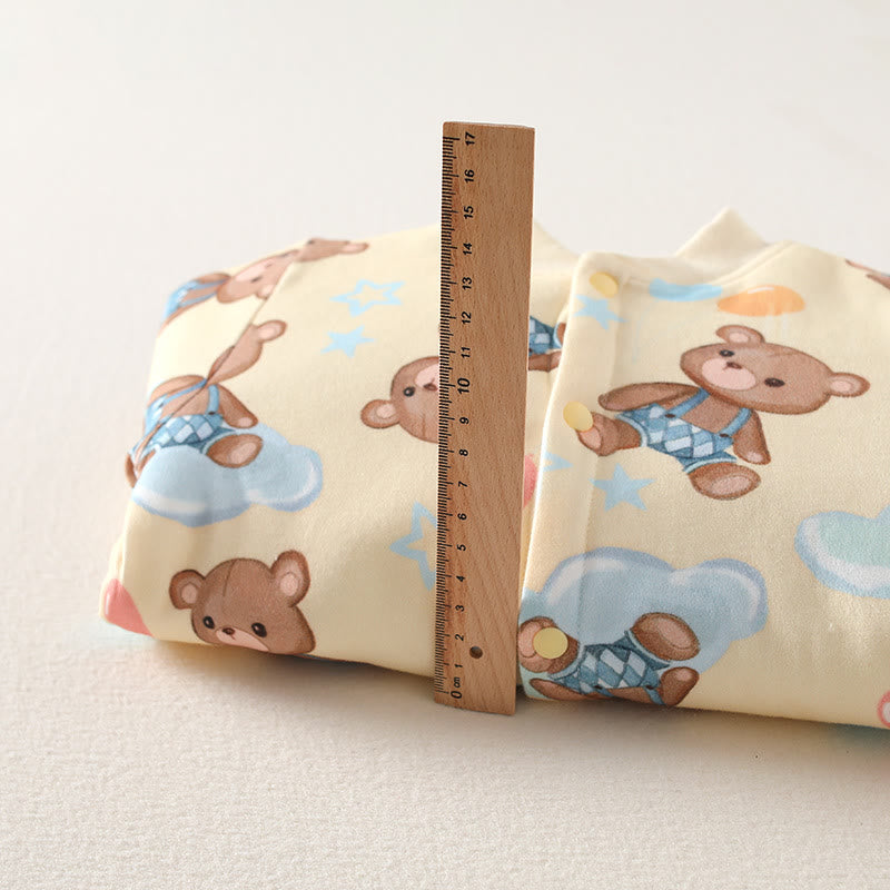 Baby Bear Quilted Pajamas Romper