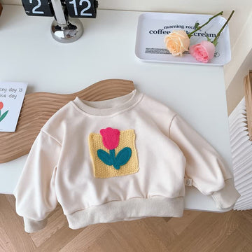 Baby Toddler Flower Casual Sweatshirt