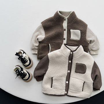 Toddler Earthy Color Fleece Warm Coat