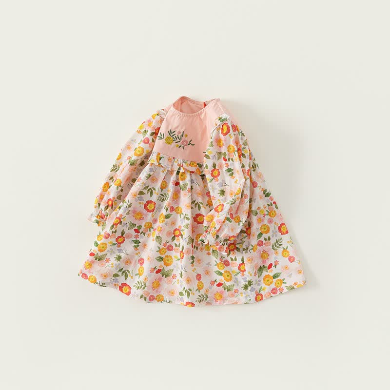 Toddler Girl Embroidered Flounce Floral Dress