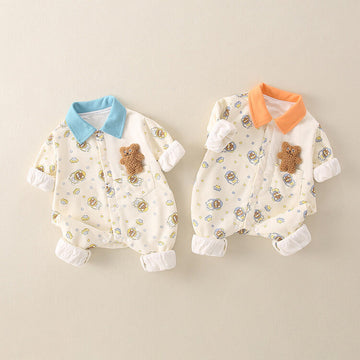 Baby Astronaut Bear Lapels Romper