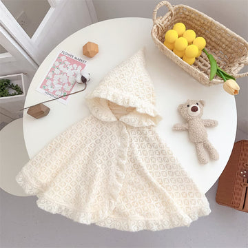 Baby Girl Lace Hooded Cloak