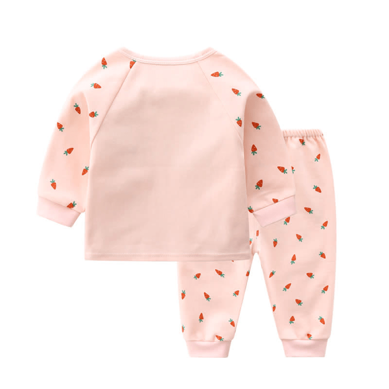 Baby Cat Shirt and Strawberry Pants Set