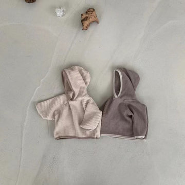 Baby Waffle Casual Earthy Color Hoodie