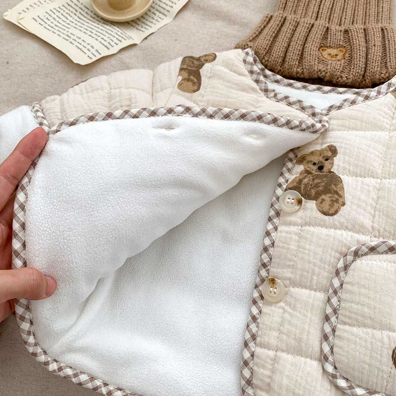 Baby Bear Quilted Pocket Coat