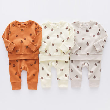 Toddler Pine Cones Sweatshirt and Pants Set