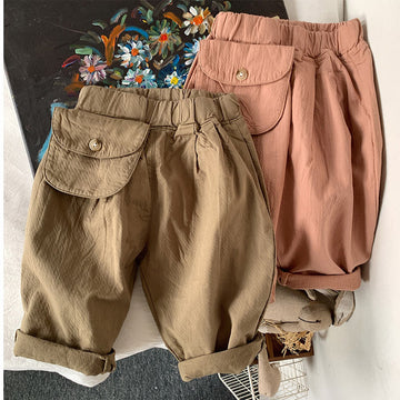 Toddler Boy Loose Pocket Casual Pants