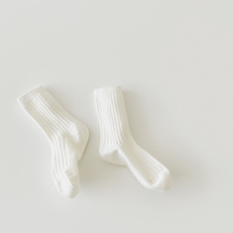 Toddler Solid Crew Socks