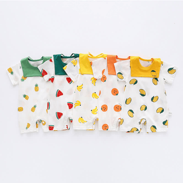 Baby Fruit Romper with Bib