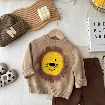 Baby Toddler Knitted Design Lion Sweater