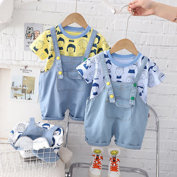 Baby Toddler 2-Piece Angel Denim Set